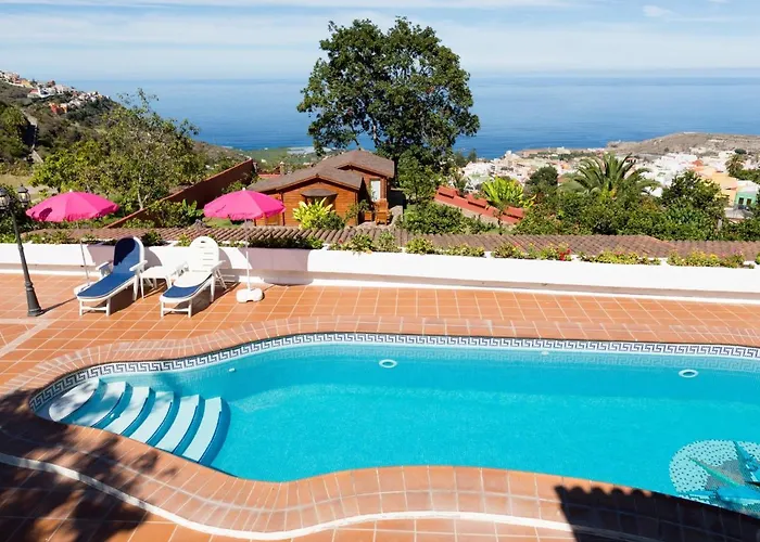 Villa Casa Romantica Con Piscina Climatizada, Wi-fi Y Vistas Al Mar En Icod De Vinos - Es-279-2