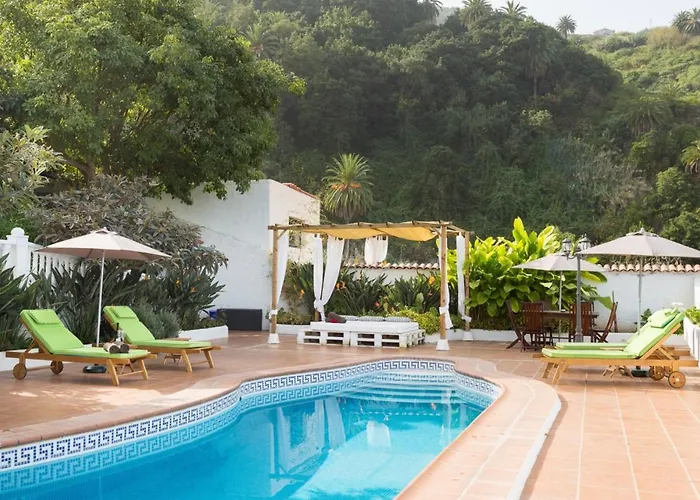 Casa Romantica Con Piscina Climatizada, Wi-fi Y Vistas Al Mar En Icod De Vinos - Es-279-2 * Icod de los Vinos