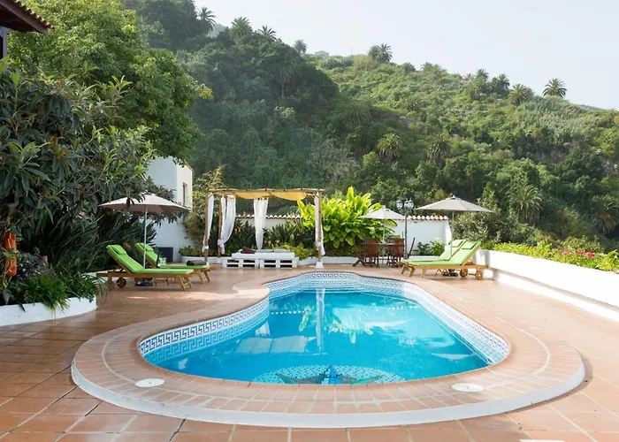 Casa Romantica Con Piscina Climatizada, Wi-fi Y Vistas Al Mar En Icod De Vinos - Es-279-2 * Icod de los Vinos